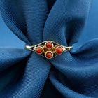 Image 2 of Vintage gold ring with blood coral