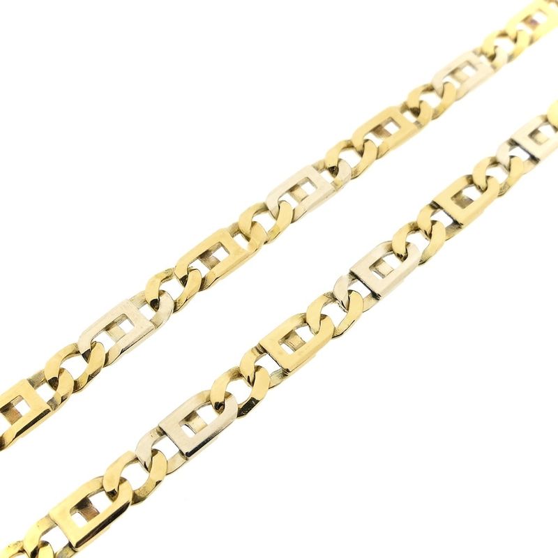 Image 6 of Two-tone gold navy link chain