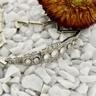 Afbeelding 2 van Witgouden Art-deco armband met diamanten; Ca. 1,29 ct. | 19 cm