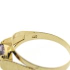 Image 6 of Gold ring with purple zirconia