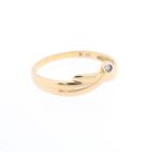 Image 4 of Gold solitaire ring with diamond | 0.01 ct.