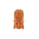 Image 3 of Vintage gold ring from Kuan Yin in red coral