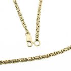 Image 3 of Gold round king link necklace