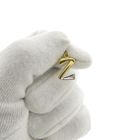 Image 8 of Two-tone gold pendant of the letter Z with diamond
