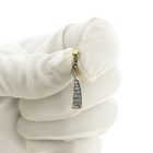 Image 12 of Two-tone gold pendant with zirconia; Assos