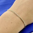 Image 4 of Two-tone gold fantasy link bracelet | 20.5 cm