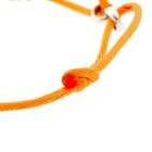 Image 5 of Forever Knots® Handmade Orange Satin Bracelet