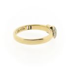 Image 3 of Gold Claddagh ring with diamonds; 0.085 ct.