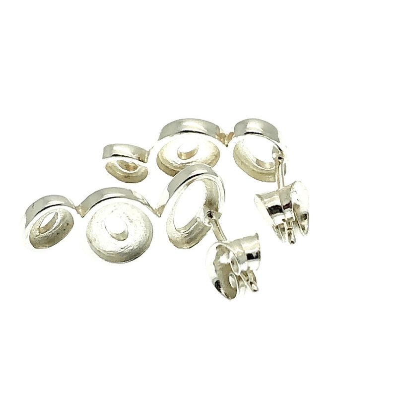 Image 2 of Silver fantasy stud earrings