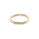 Image 3 of Tricolor gold twisted sliding ring