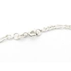 Image 2 of Silver bracelet; Figaro link | 19 cm