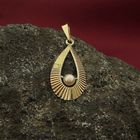 Image 2 of Gold pendant with pearl | Vintage