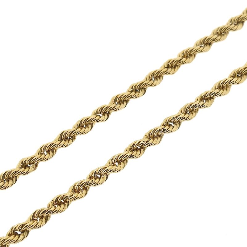 Image 7 of 18K Gold Twisted Link Chain | 61 cm