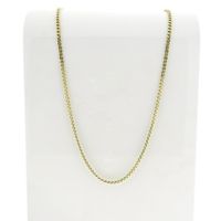 Gold gourmet link chain | 56.5 cm