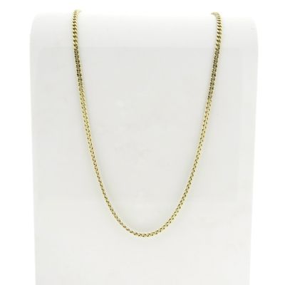 Image 1 of Gold gourmet link chain | 56.5 cm