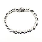 Image 1 of Sturdy silver gourmet bracelet | 20 cm