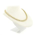 Image 4 of Two-tone gold tennis necklace with diamonds