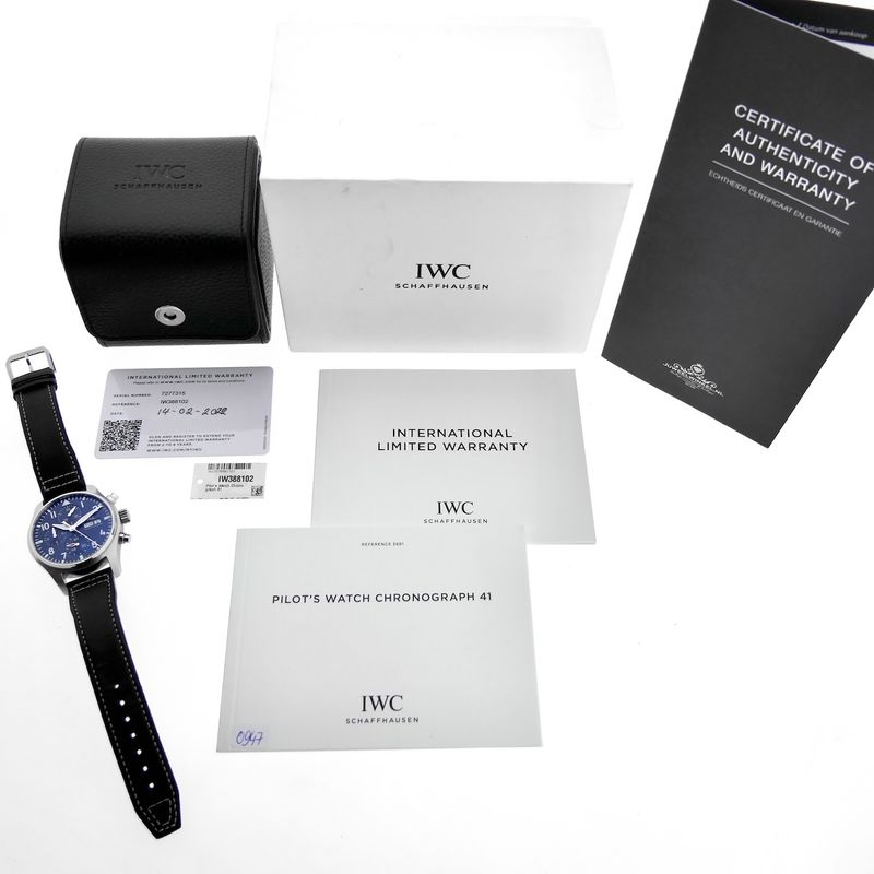 Image 4 of IWC Pilot Chronograph IW3881; Automatic men's watch