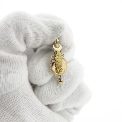 Image 2 of Two-tone gold pendant of a hat bell | Antique