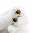 Image 9 of Vintage gold earrings with garnet