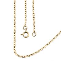 Gold Anchor Chain Necklace; 14 Karat; 65 cm