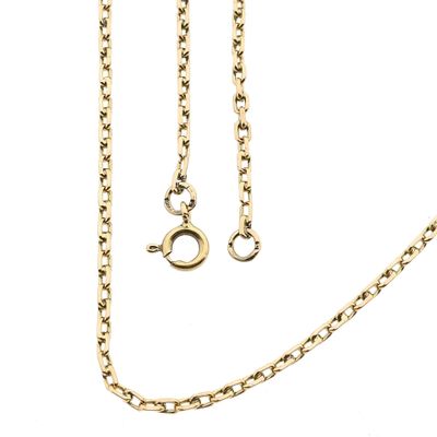 Image 1 of Gold Anchor Chain Necklace; 14 Karat; 65 cm