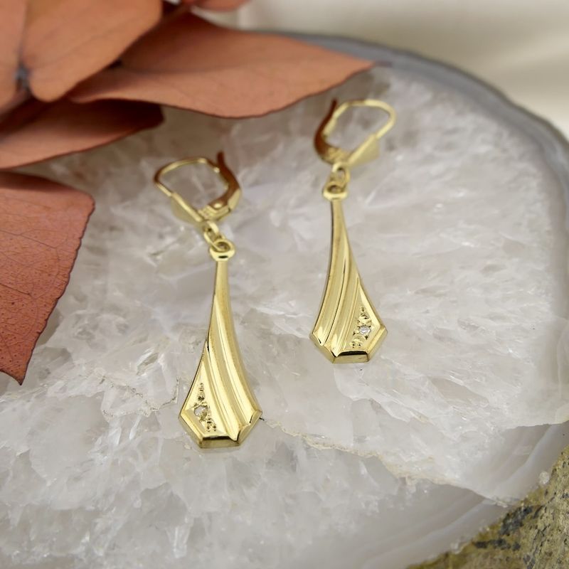 Image 7 of 8 Ct. Earrings with diamond | 0.10 ct.