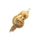 Image 8 of Antique gold pendant of a hat bell