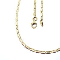 Two-tone gold fantasy link chain | 45 cm