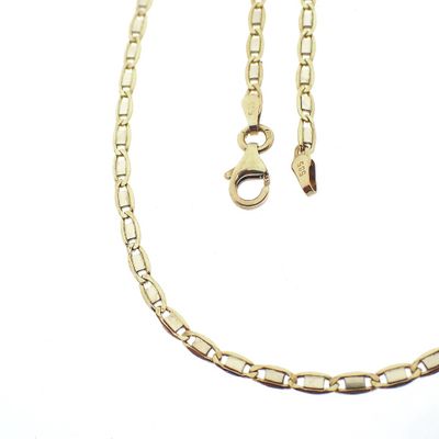 Image 1 of Two-tone gold fantasy link chain | 45 cm