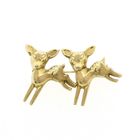 Image 1 of Golden brooch with deer.