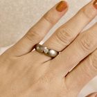 Image 7 of Niessing white gold Narcissus ring set with diamond