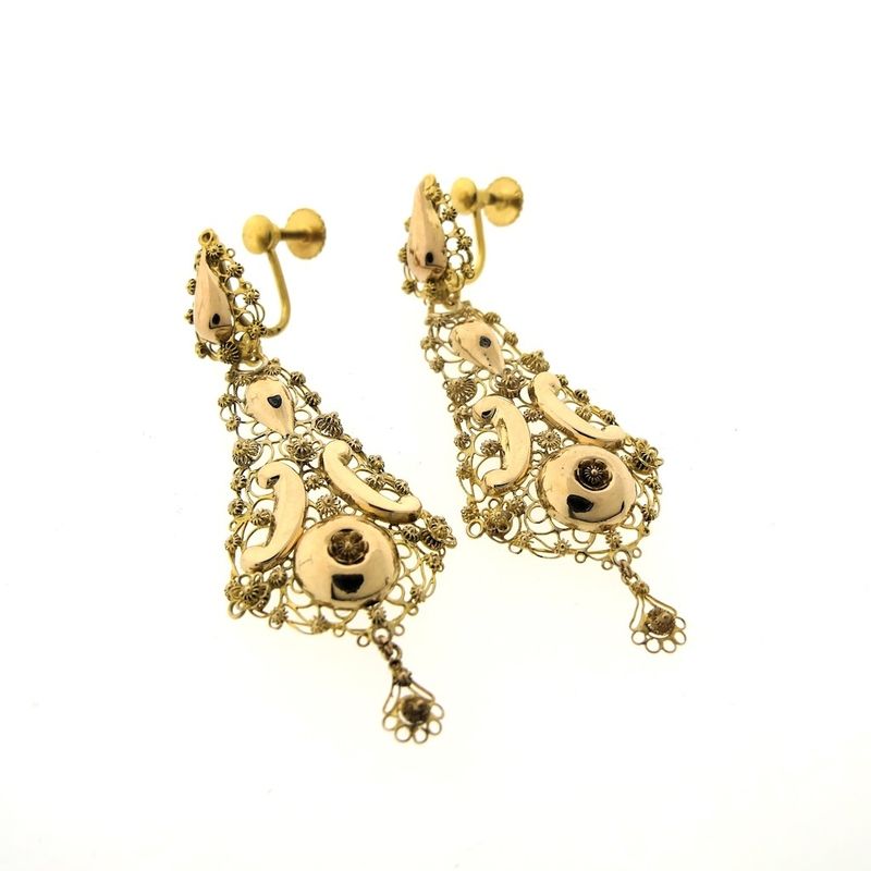 Image 7 of Vintage gold earrings
