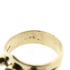 Image 6 of Vintage Gold Ring with Blood Coral