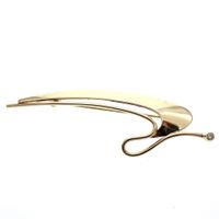 Golden fantasy brooch with diamond; 0.02 ct.