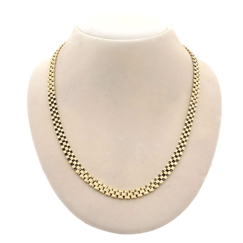 Image 1 of Gold panther link necklace