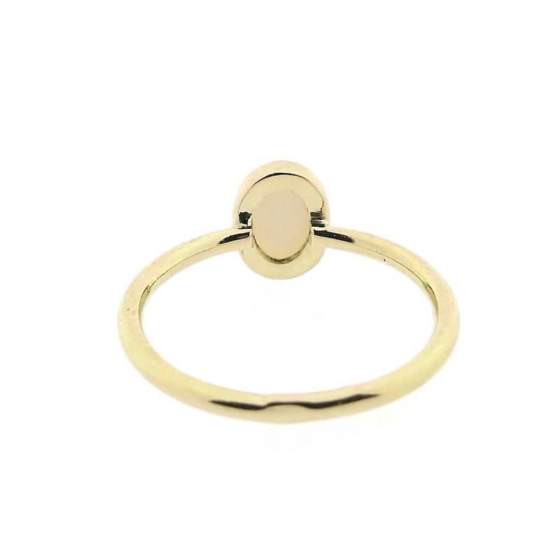 Image 4 of Gold ring with precious opal