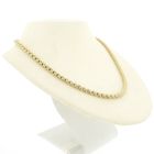 Image 3 of Two-tone gold anchor link necklace | 44.5 cm