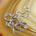 Image 6 of 18K white gold Venetian link chain | 36.5 cm - 41.5 cm