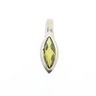 Image 1 of Silver pendant with green zirconia