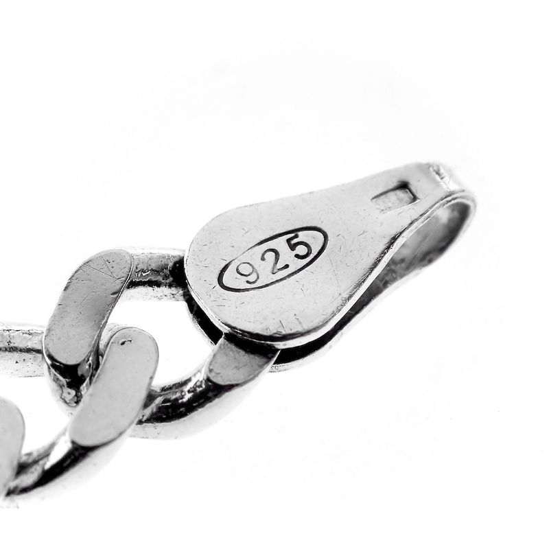 Image 9 of Silver robust gourmet link necklace | 51 cm