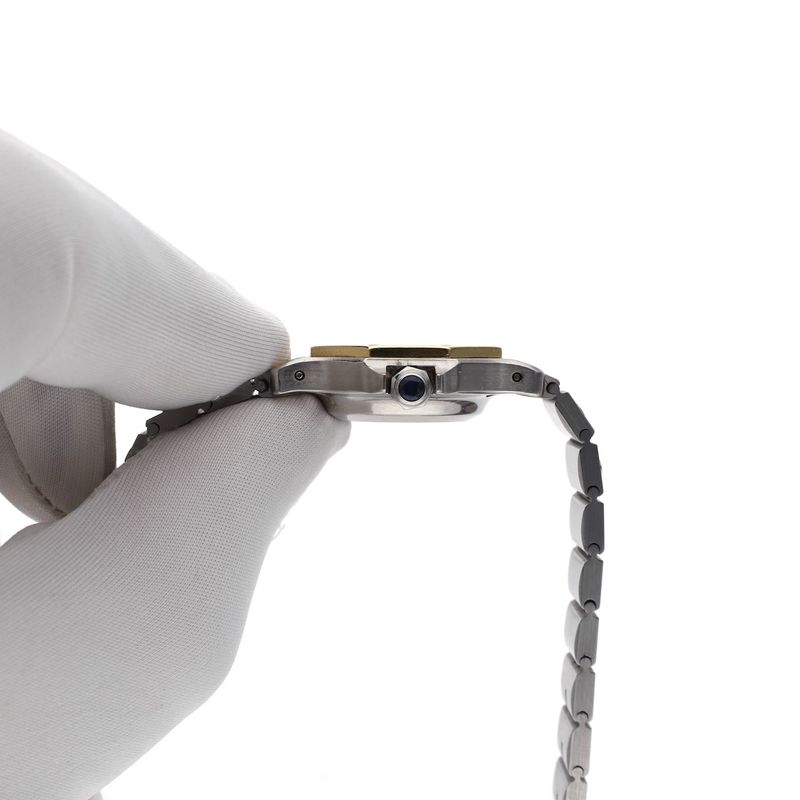 Image 5 of Cartier Santos Octagon Automatic 0907; 18k gold/steel women's watch