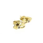 Image 6 of Gold fantasy stud earrings with diamond 0.08 ct.