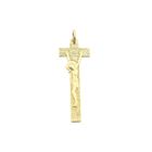 Image 1 of Gold cross pendant with corpus of Jesus