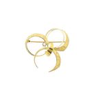 Image 1 of Vintage two-tone gold fantasy brooch with diamond; 0.035 ct.