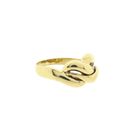 Image 4 of Gold ring with knotted design