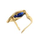 Image 8 of 18 ct. Gold stud earrings with sapphire