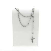 Silver rosary | 65 cm