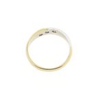 Image 4 of Two-tone gold ring with diamond; 0.15 ct.