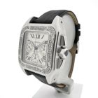 Image 2 of Cartier Santos 100 XL Chronograph 2740; Automatic watch with diamonds